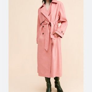 NWOT Free People Morrison Vegan Trench Coat